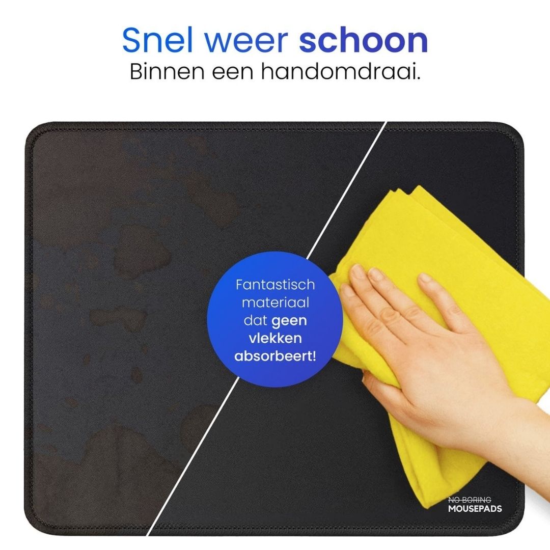 Muismat - Anti Slip - 300 x 250 mm - Zwart
